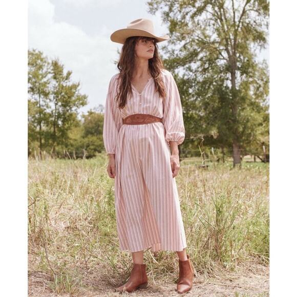 The Great. Dresses & Skirts - B37 The Great Derby Midi Dress Womens Small Swiftie Folklore Cottagecore Boho